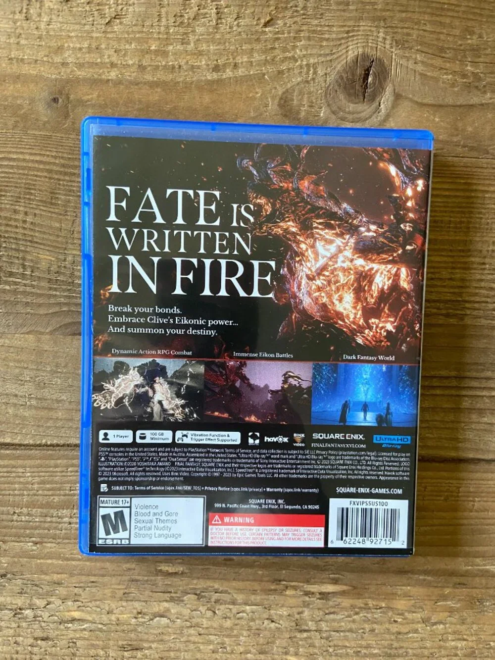 Final Fantasy XVI PS5 PlayStation 5 Square Enix